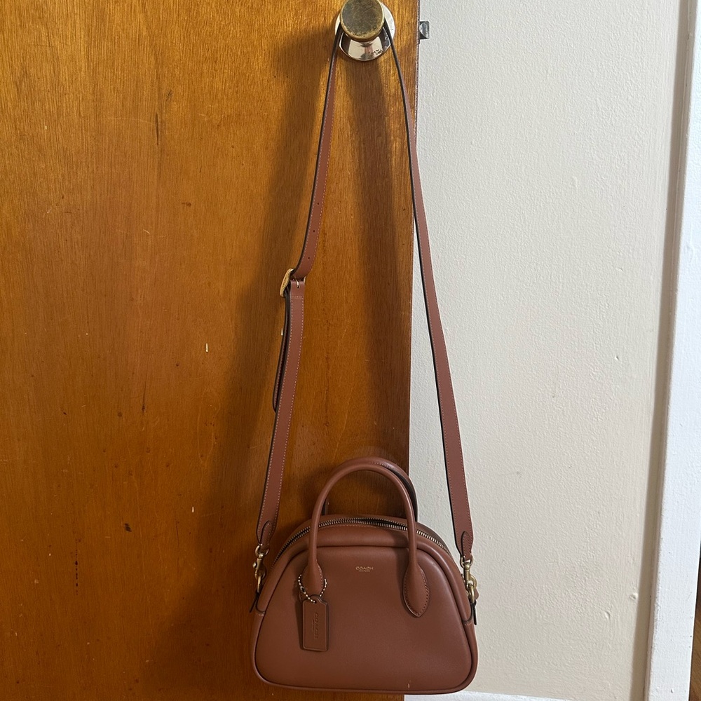 Coach Women's Brown Borough Bowling Bag - Picture 6 of 16